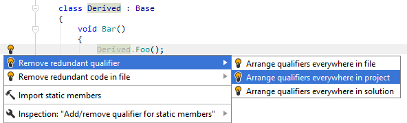 建议移除冗余限定符