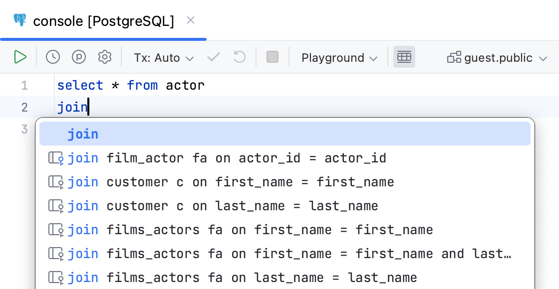 JOIN 补全中的对象从不限定 JOIN 补全中的对象从不限定