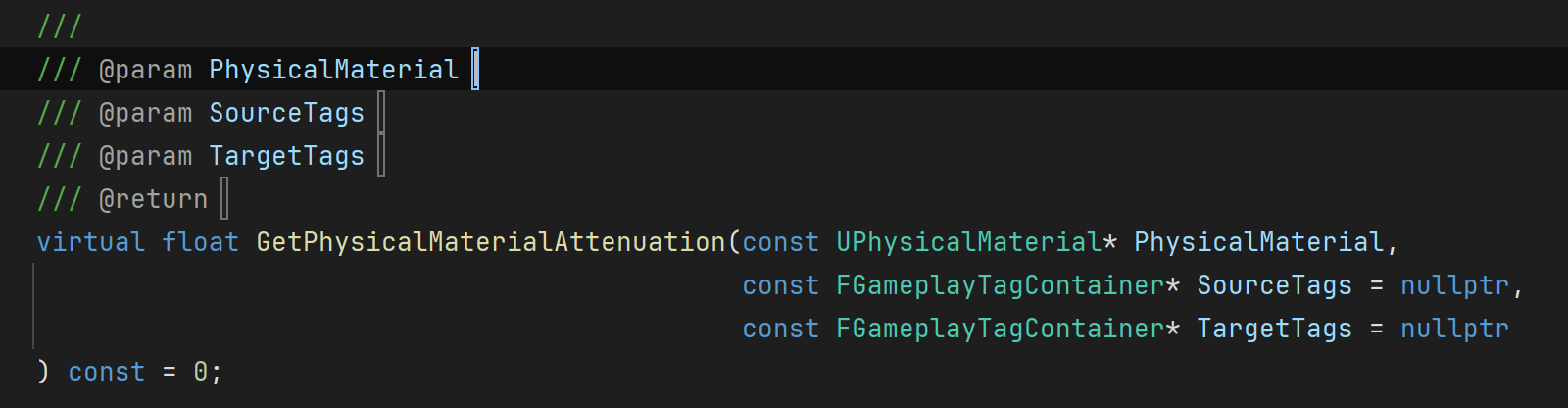 生成注释 生成注释