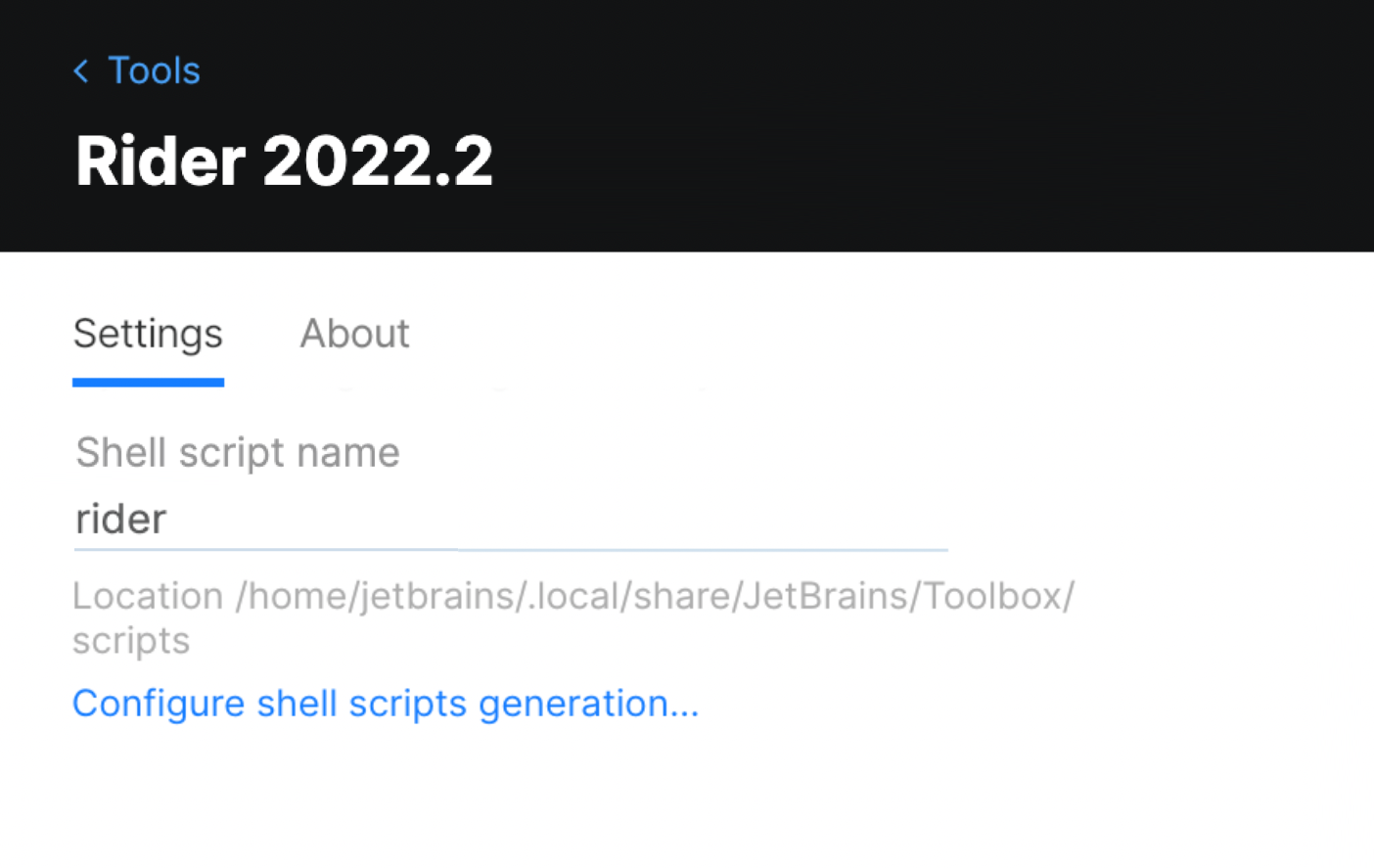 Toolbox App Rider 设置