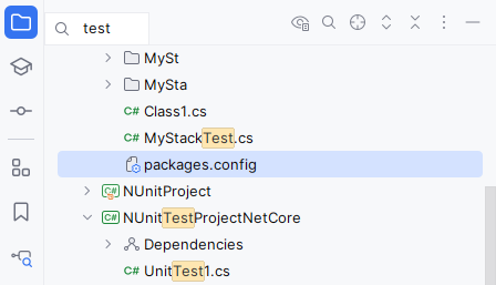 JetBrains Rider：在资源管理器窗口中快速搜索