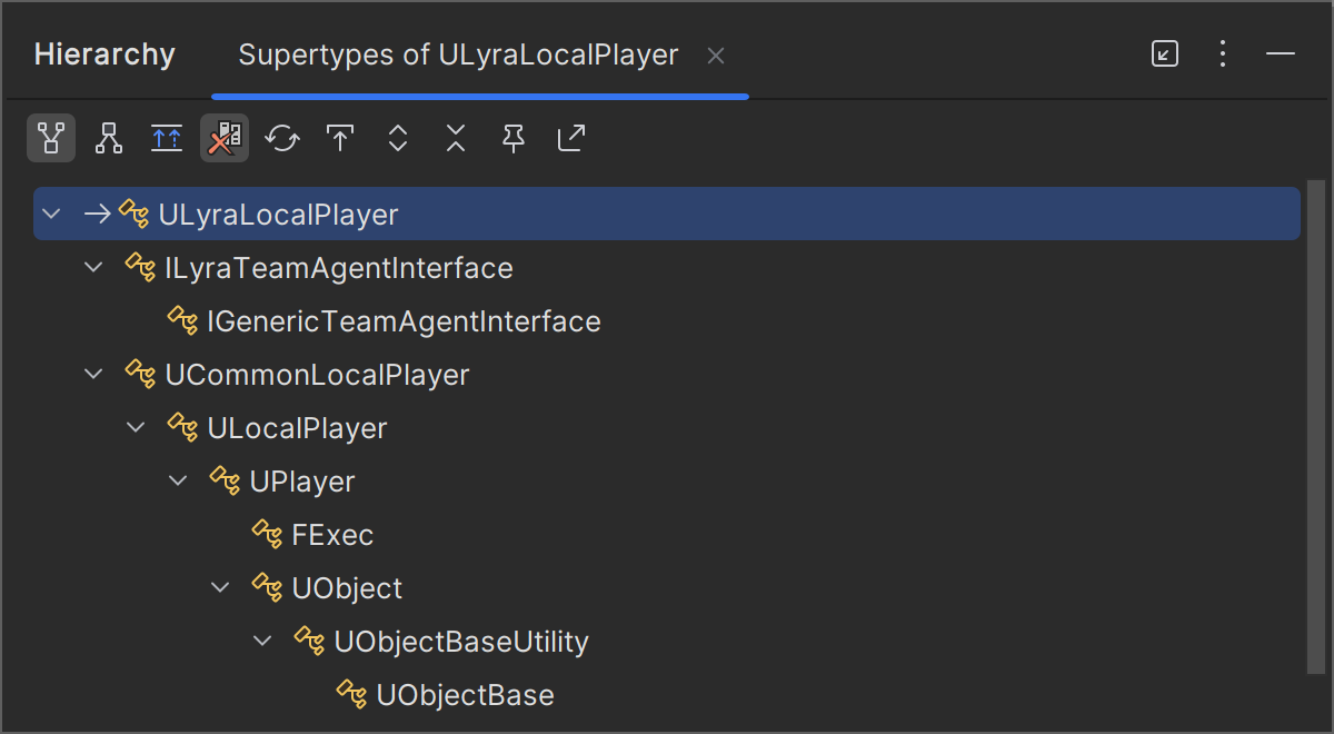 Filtering members in type hierarchy Filtering members in type hierarchy