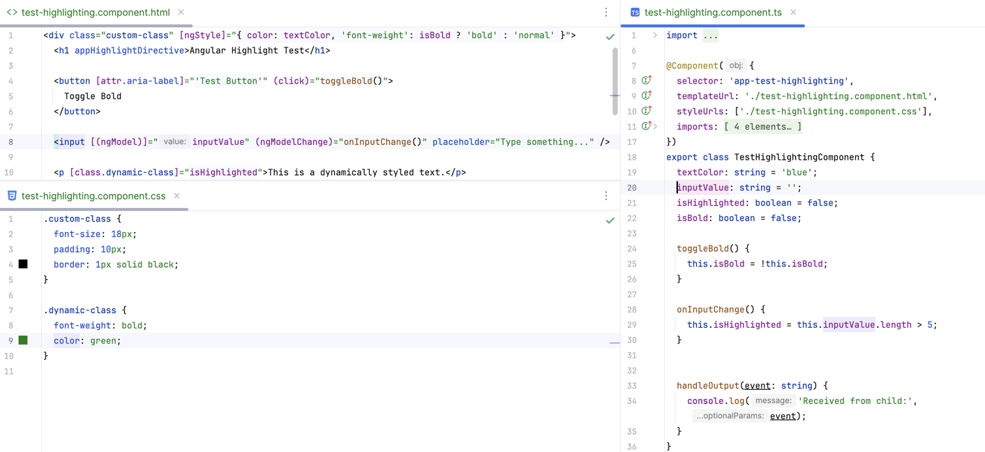 在各种上下文中高亮显示符号