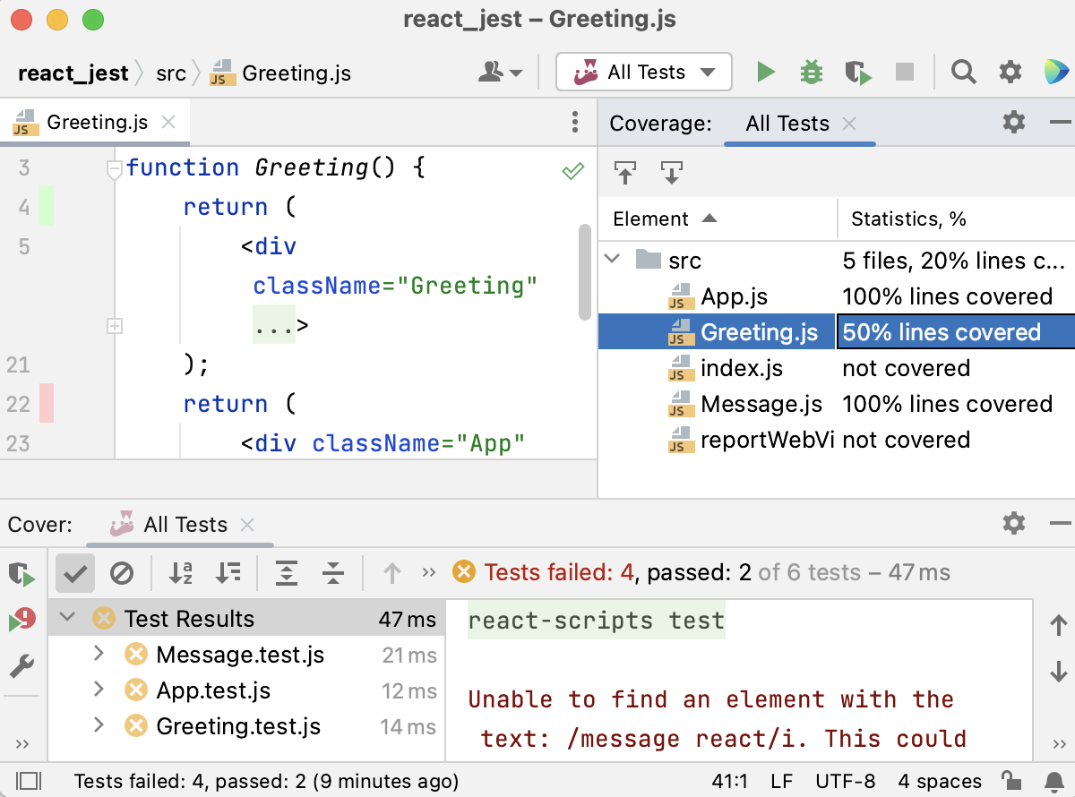 Jest 覆盖率报告