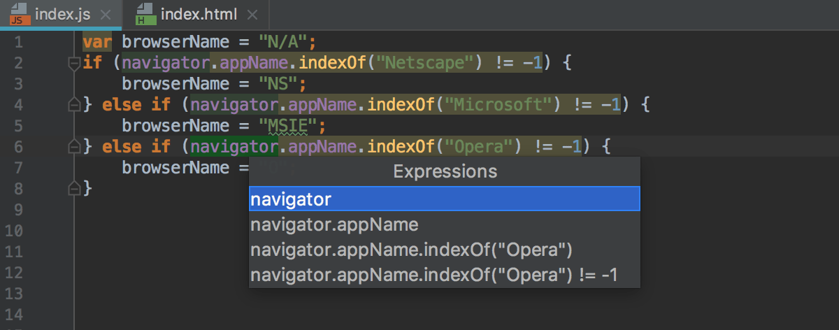 Refactoring JavaScript | JetBrains Rider Documentation