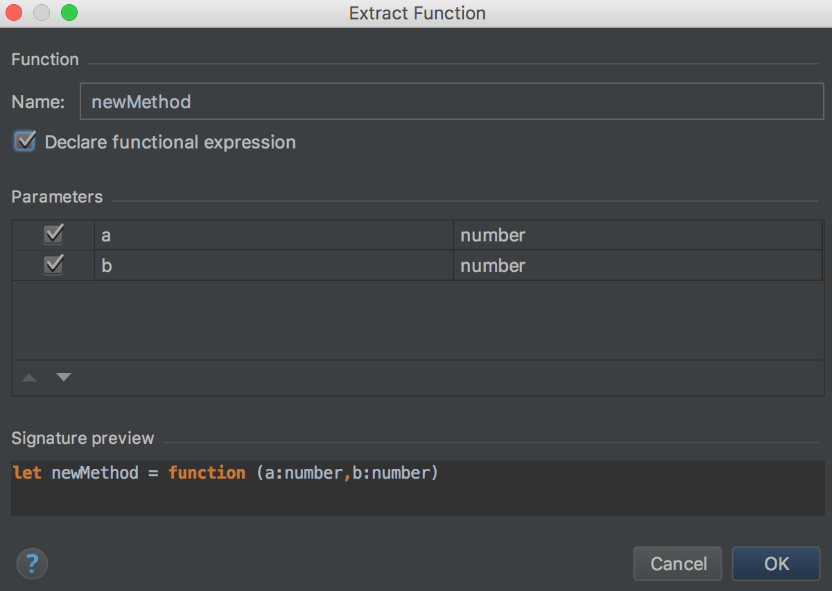 Refactoring TypeScript | JetBrains Rider Documentation
