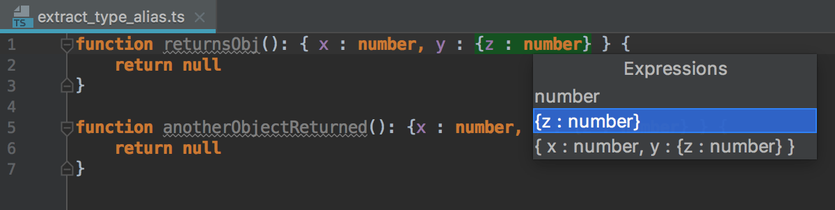 Refactoring TypeScript | JetBrains Rider Documentation