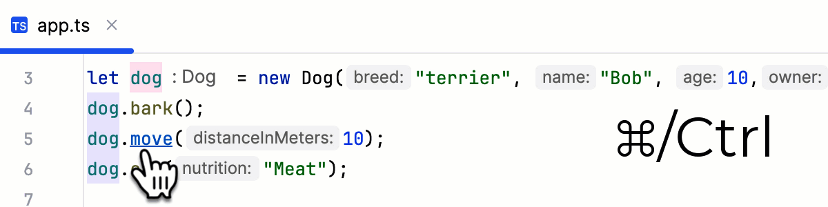 符号的推断类型显示在工具提示中