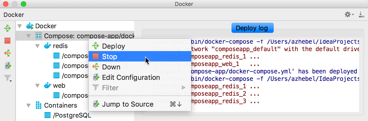 Docker Compose stop all services Docker Compose stop all services