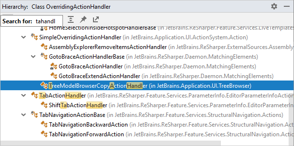 Filtering members in type hierarchy Filtering members in type hierarchy