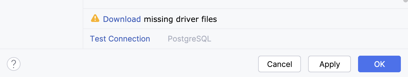 The new data source settings The new data source settings