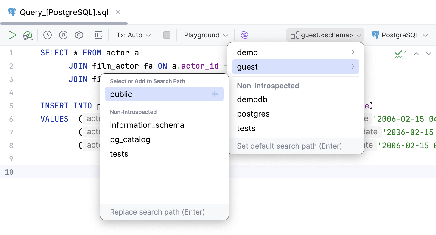 Query files | JetBrains Rider Documentation