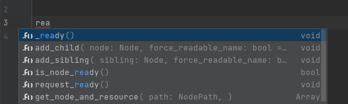 JetBrains Rider: Completion in GDScript
