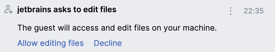 Host notification Host notification