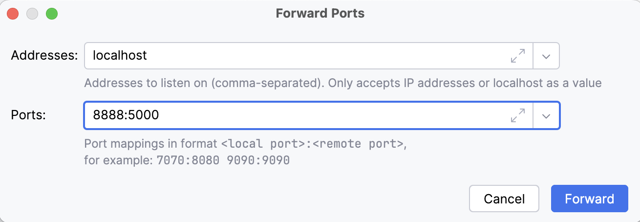 Forward Ports Forward Ports