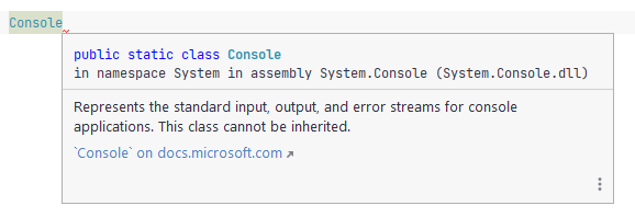 JetBrains Rider: Quick Documentation for incomplete code JetBrains Rider: Quick Documentation for incomplete code