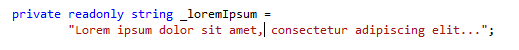 JetBrains Rider: Splitting string literals JetBrains Rider: Splitting string literals