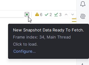JetBrains Rider: Unity Profiler. Fetch Snapshot