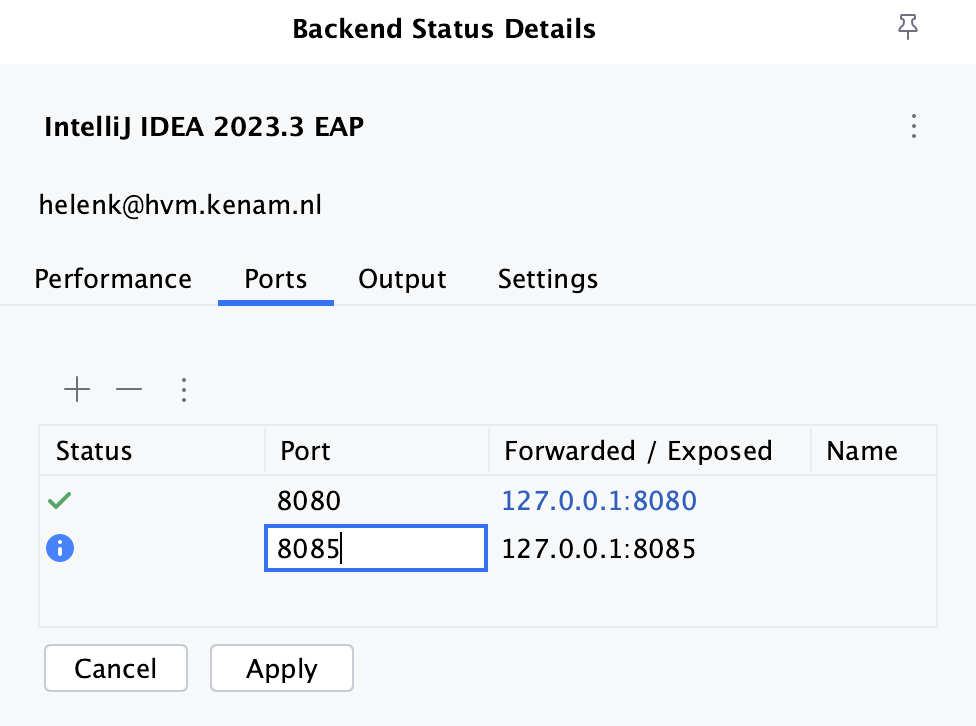 添加新端口 添加新端口