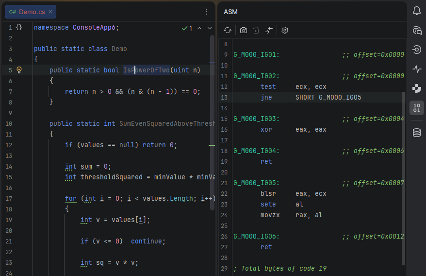 JetBrains Rider: ASM viewer for .NET JIT and native disassembly JetBrains Rider: ASM viewer for .NET JIT and native disassembly