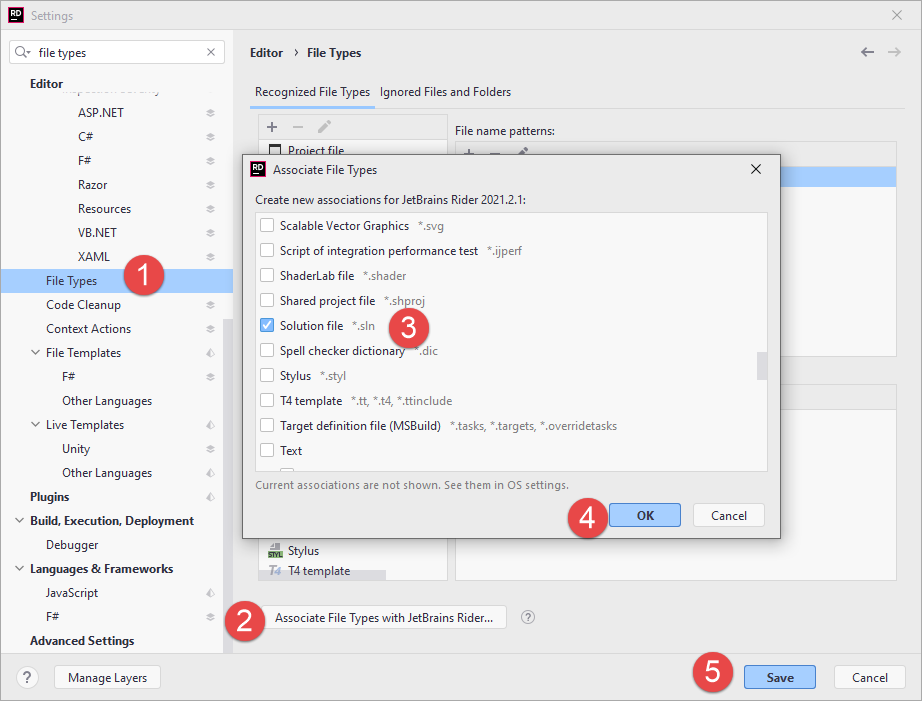 Make Rider the default app for .sln, .csproj, and other file types Make Rider the default app for .sln, .csproj, and other file types