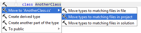 Moving type to matching file Moving type to matching file