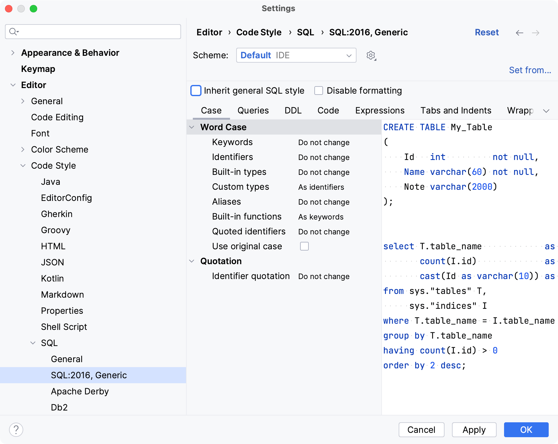Apply code style to the Generic Apply code style to the Generic