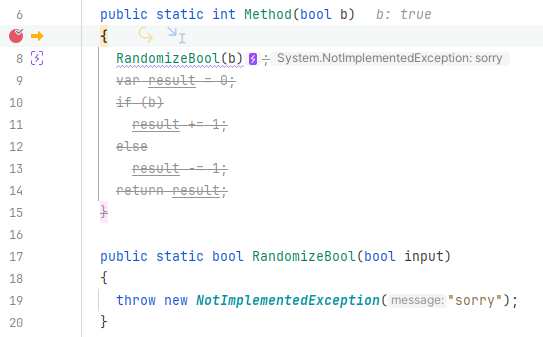 JetBrains&nbsp;Rider: predictive debugger