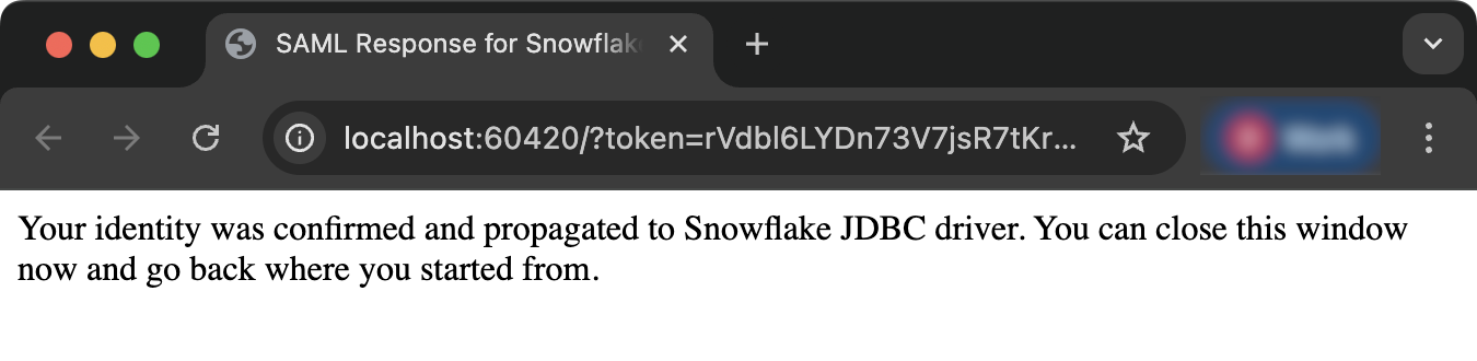 Identity confirmation message from Okta