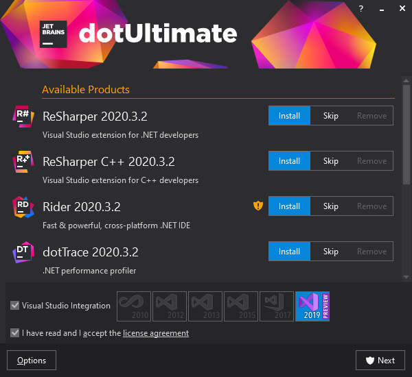 JetBrains Rider: dotUltimate installer JetBrains Rider: dotUltimate installer