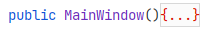 JetBrains&nbsp;Rider: Folded code block that contains errors