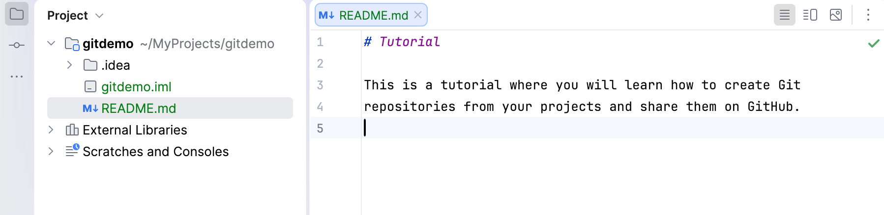 The text has been added to the file