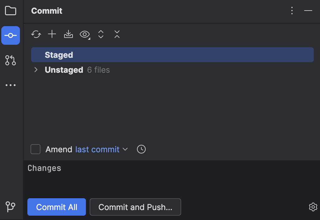 Commit and push changes to Git repository | JetBrains Rider Documentation