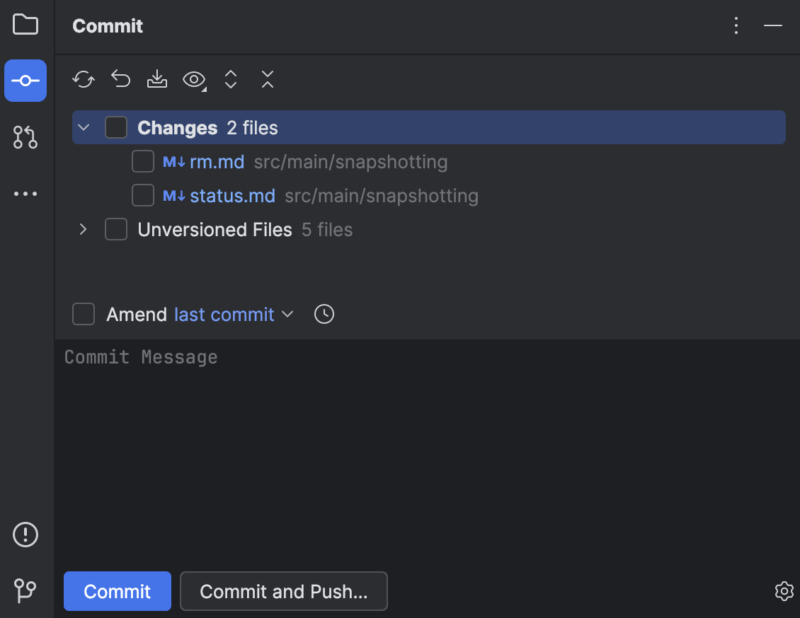 Commit and push changes to Git repository | JetBrains Rider Documentation