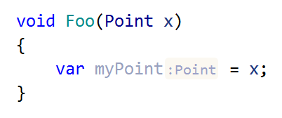 JetBrains&nbsp;Rider: Inlay hints in evident cases