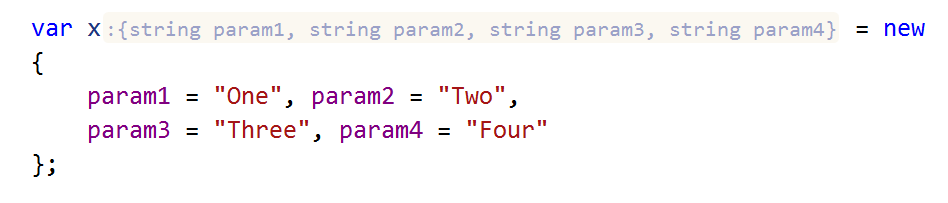 JetBrains&nbsp;Rider: Inlay hints. long type name