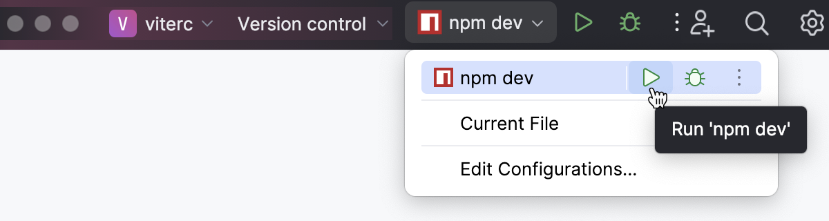 Autogenerated npm run/debug configuration Autogenerated npm run/debug configuration