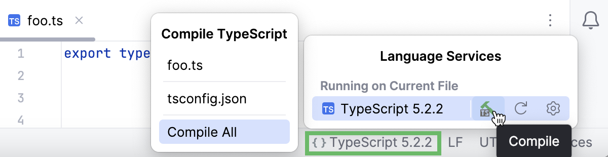 编译 TypeScript 代码 编译 TypeScript 代码