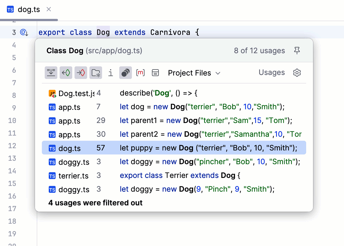 Languages and frameworks: TypeScript | JetBrains Rider Documentation