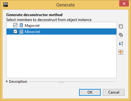 Generating the 'Deconstruct' method with JetBrains&nbsp;Rider