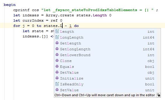 JetBrains&nbsp;Rider: Code completion in F#