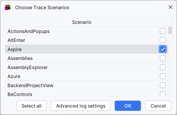 JetBrains&nbsp;Rider: .NET Aspire plugin diagnostics scenario
