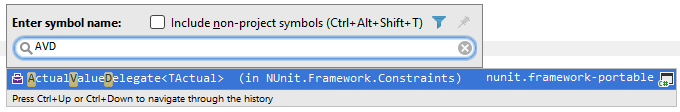 JetBrains&nbsp;Rider speeds up the search with CamelHumps