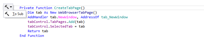 JetBrains&nbsp;Rider: 'Convert Function to Sub' context action in VB.NET