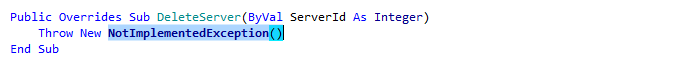 JetBrains&nbsp;Rider: 'Implement member' context action in VB.NET
