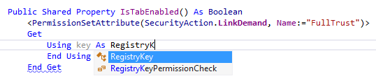 JetBrains&nbsp;Rider: Code completion in VB.NET