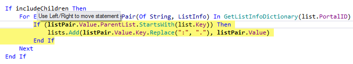 JetBrains&nbsp;Rider: Rearranging code in VB.NET