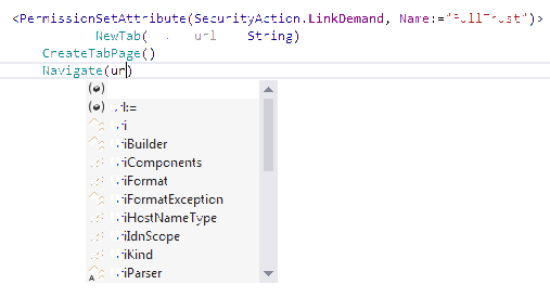 JetBrains&nbsp;Rider: Code completion in VB.NET