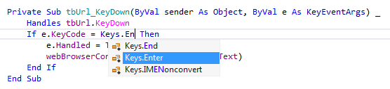 JetBrains&nbsp;Rider: Code completion in VB.NET