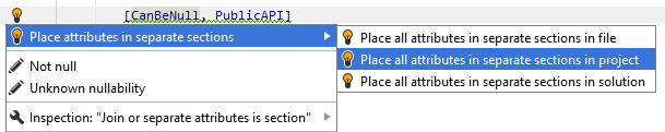 Multiple attributes quick-fix Multiple attributes quick-fix